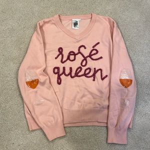 Queen of Sparkles Rose Queen sweater
